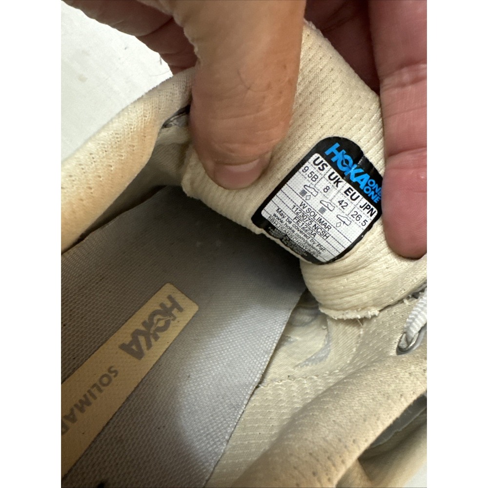 Hoka Solimar Womens US 9.5‎ B Nimbus Cloud Shortbread Athletic Sneakers Lace-Up - Picture 13 of 16